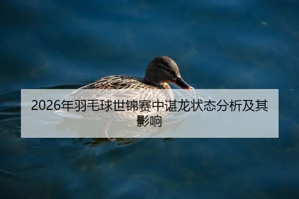 2026年羽毛球世锦赛中谌龙状态分析及其影响